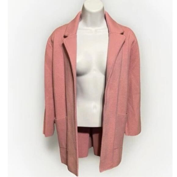JCrew Sophie Open Cardigan Blazer Bohemian Rose Merino Wool Sz M NWOT Preppy - Picture 3 of 8